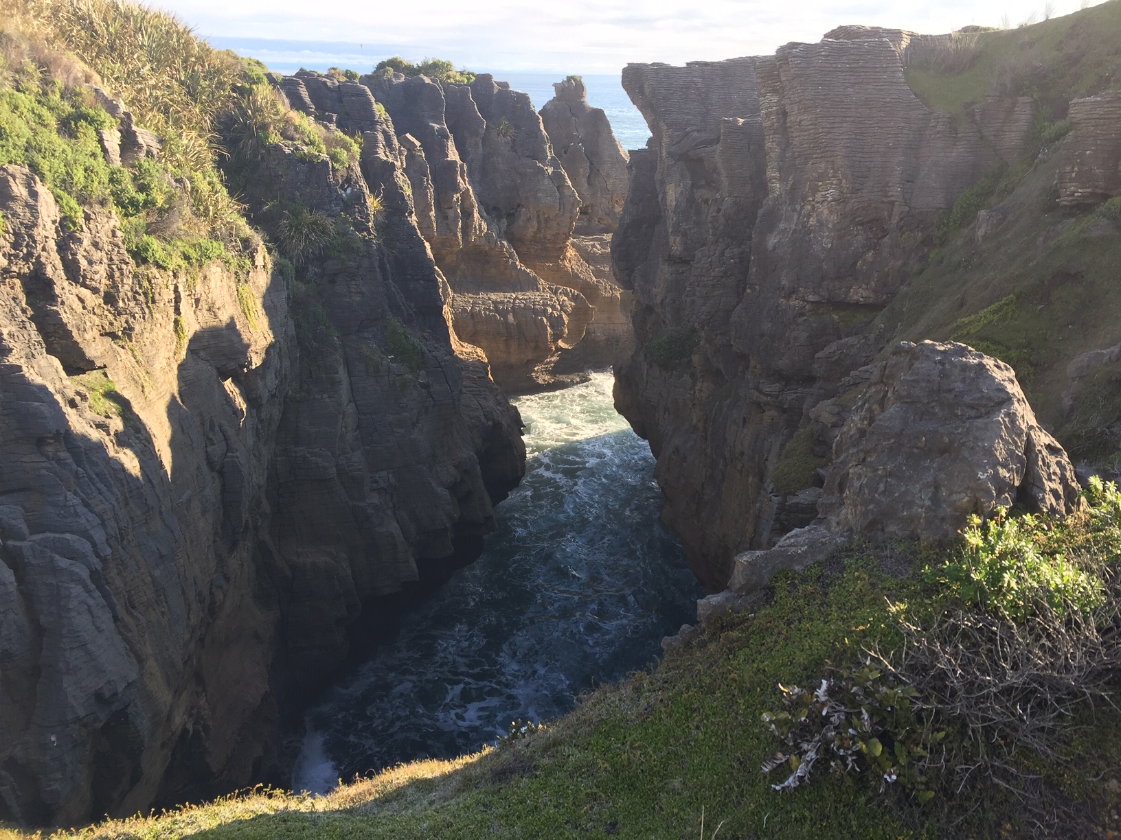 The beautiful pancake rocks